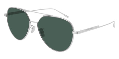 Bottega Veneta® BV1013SK - Ruthenium / Green Sunglasses