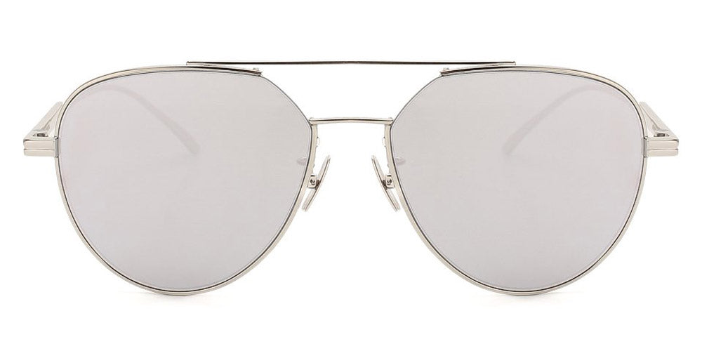 Bottega Veneta® BV1013SK - Silver / Silver Mirrored Sunglasses