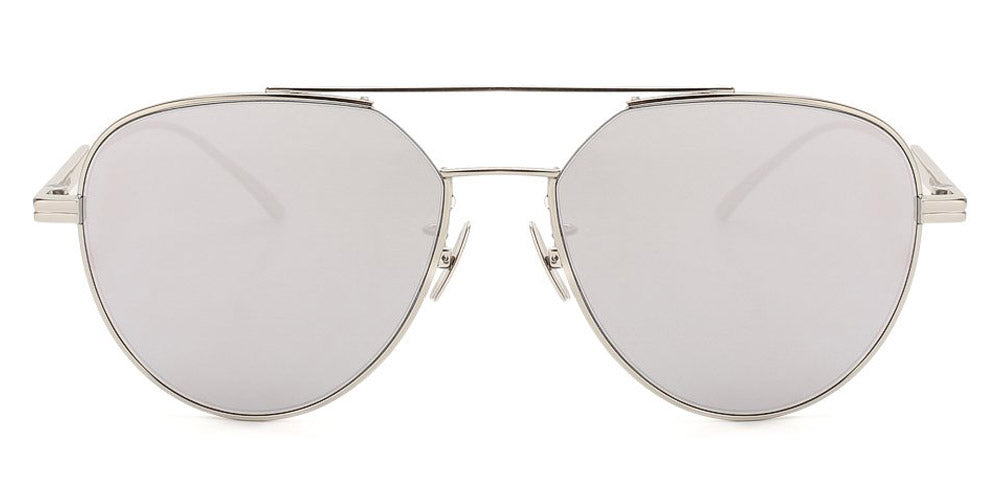 Bottega Veneta® BV1013SK - Silver / Silver Mirrored Sunglasses