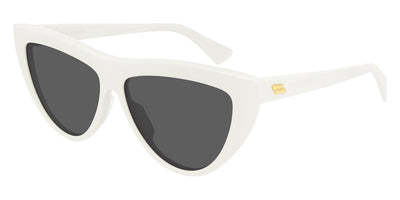 Bottega Veneta® BV1018S - Ivory / Gray Sunglasses