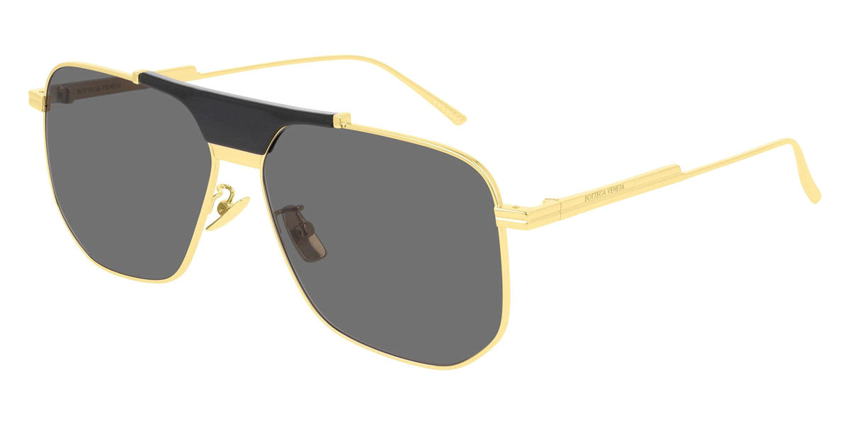 Bottega Veneta® BV1036S - Gold / Gray Sunglasses