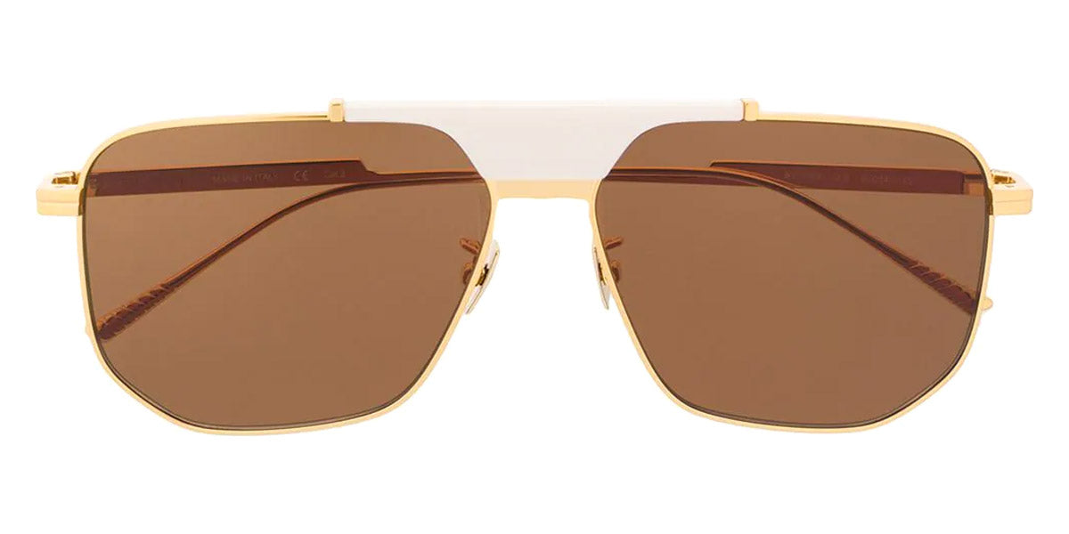 Bottega Veneta® BV1036S - Gold / Brown Sunglasses