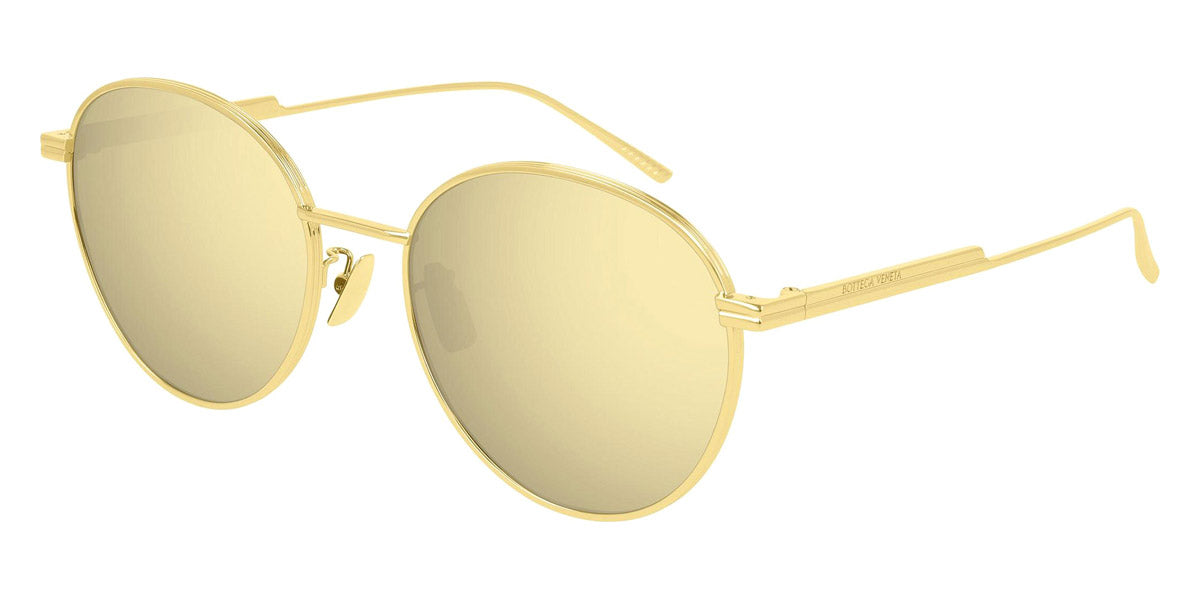 Bottega Veneta® BV1042SA - Gold / Gold Mirrored Sunglasses