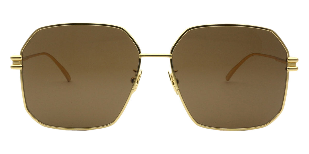 Bottega Veneta® BV1047S - Gold / Brown Sunglasses