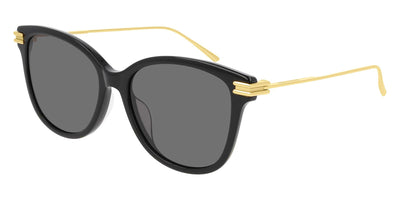 Bottega Veneta® BV1048SA - Gold / Black / Gray Sunglasses