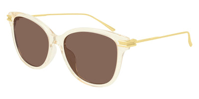 Bottega Veneta® BV1048SA - Gold / Beige / Brown Sunglasses