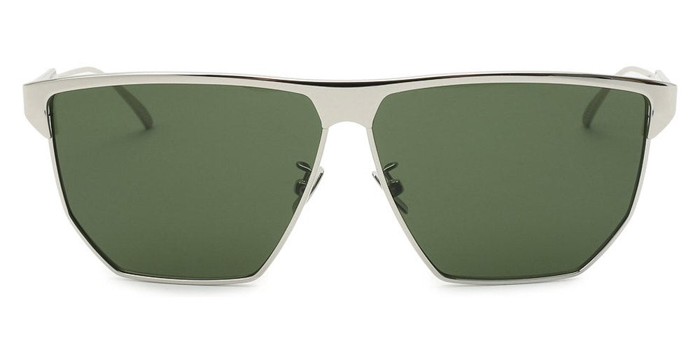 Bottega Veneta® BV1069S - Silver / Green Sunglasses