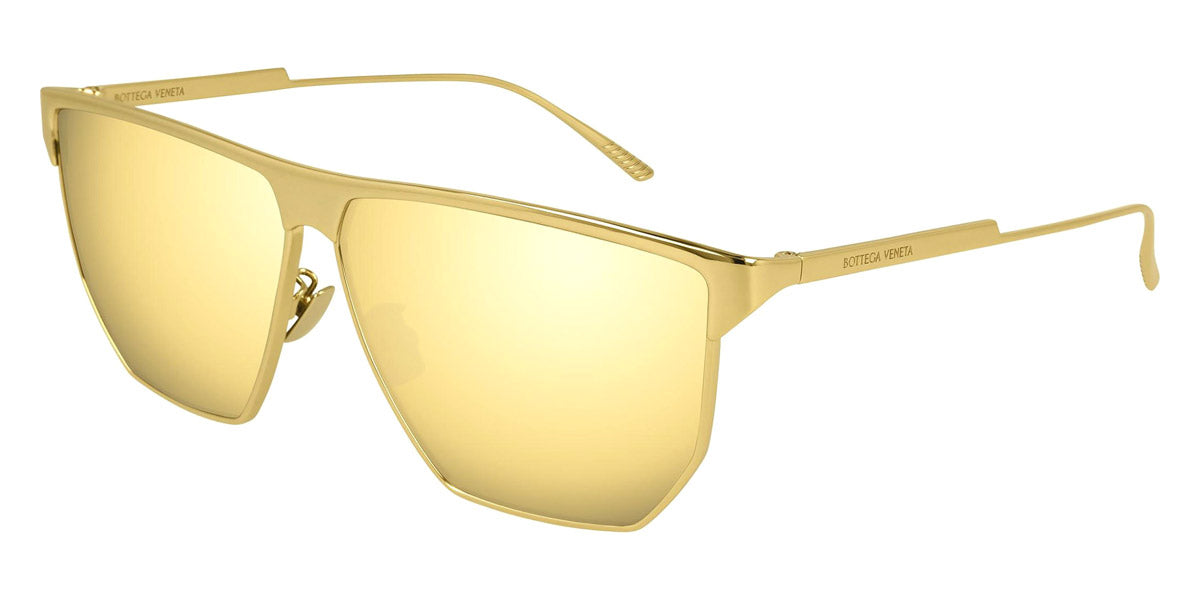 Bottega Veneta® BV1069S - Gold / Gold Mirrored Sunglasses