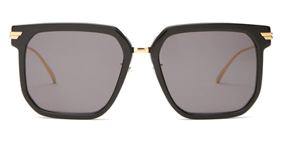 Bottega Veneta® BV1083SA - Black / Gold / Gray Sunglasses