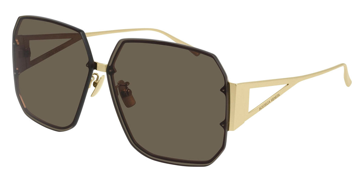 Bottega Veneta® BV1085SA - Gold / Brown Sunglasses