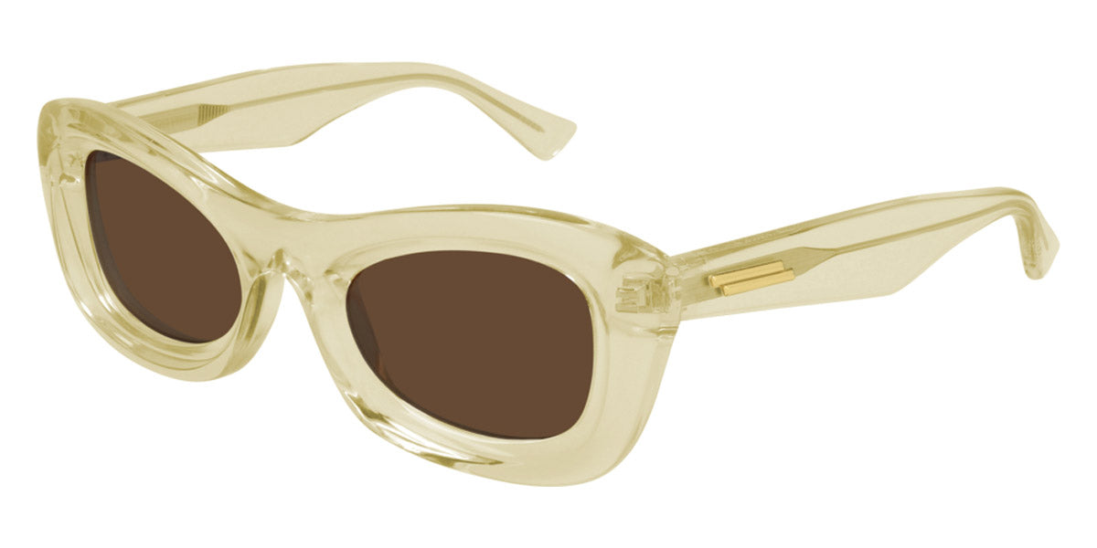 Bottega Veneta® BV1088S - Yellow / Brown Sunglasses