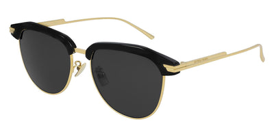 Bottega Veneta® BV1112SA - Black/Gold / Gray Sunglasses