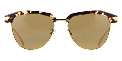 Bottega Veneta® BV1112SA - Havana/Gold / Brown Sunglasses