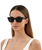 Bottega Veneta® BV1119S - Black / Gray Sunglasses