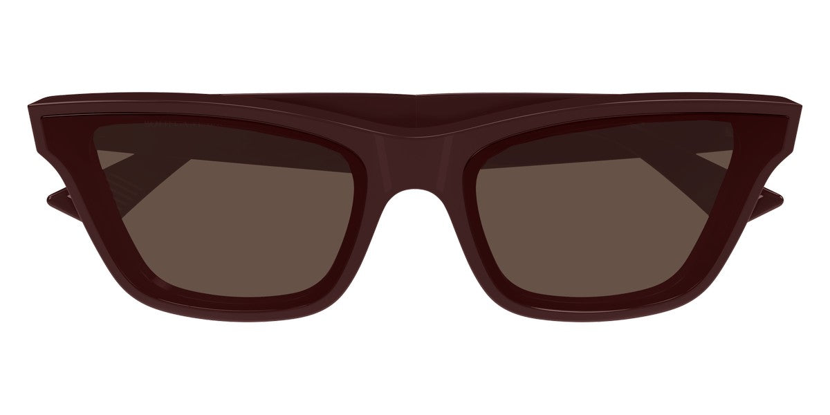 Bottega Veneta® BV1119S - Burgundy / Brown Sunglasses