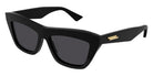 Bottega Veneta® BV1121S - Black / Gray Sunglasses