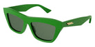 Bottega Veneta® BV1121S - Green / Green Sunglasses