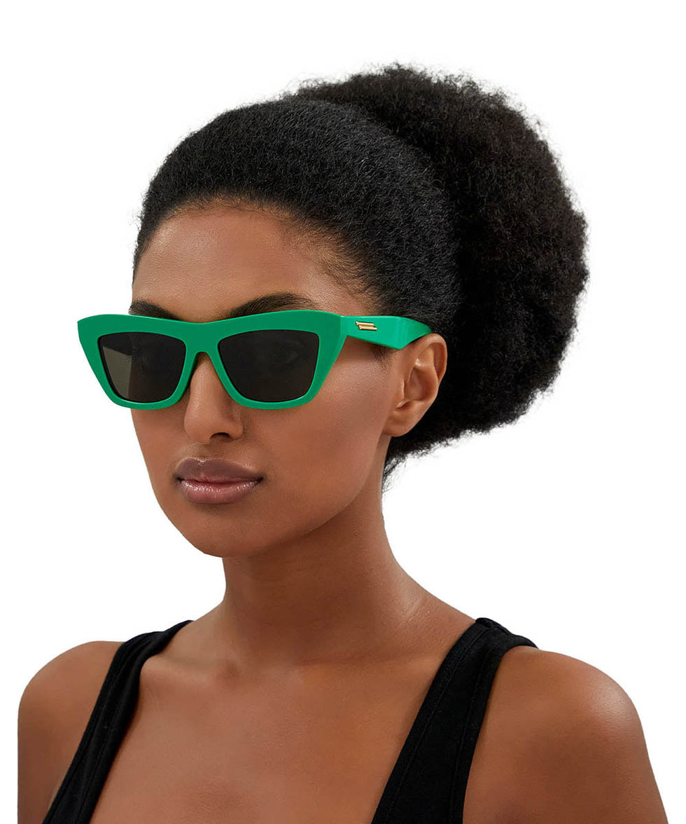 Bottega Veneta® BV1121S - Green / Green Sunglasses
