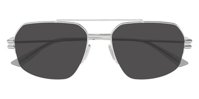 Bottega Veneta® BV1127S - Silver / Gray Sunglasses