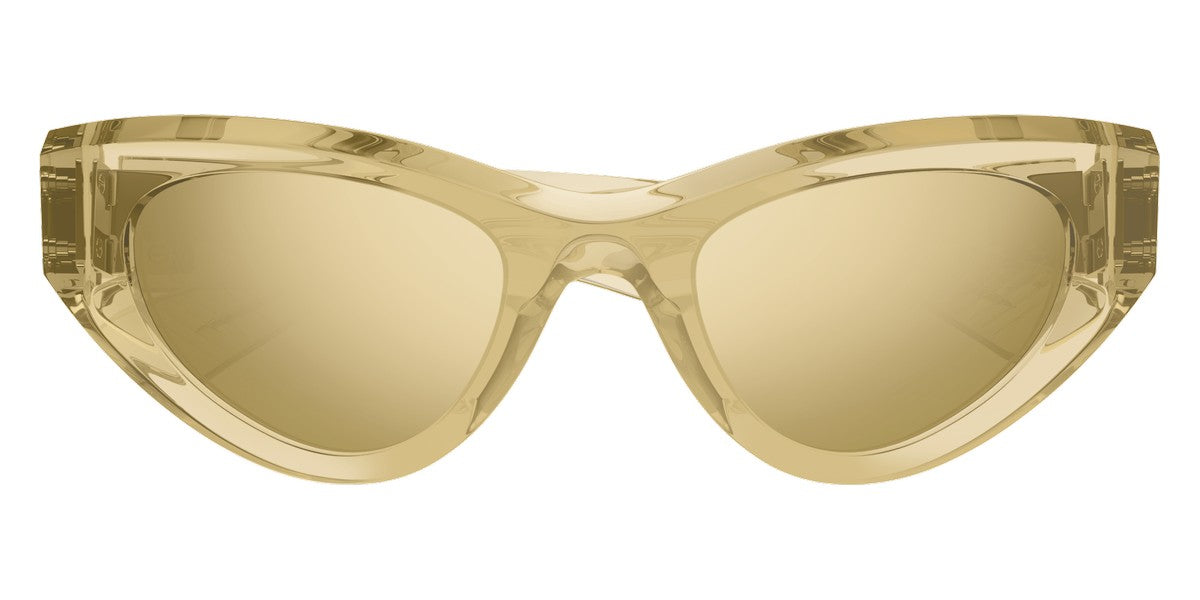 Bottega Veneta® BV1142S - Brown / Bronze Flash Sunglasses