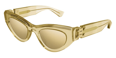 Bottega Veneta® BV1142S - Brown / Bronze Flash Sunglasses