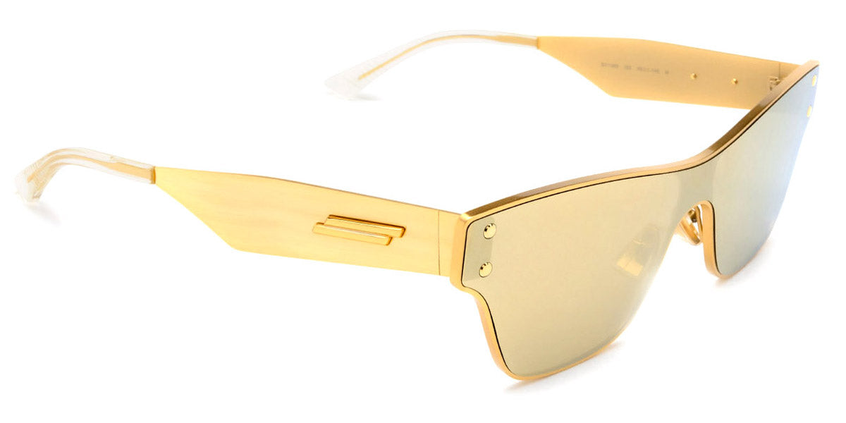 Bottega Veneta® BV1148S - Gold / Gold Mirrored Sunglasses
