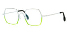 Theo® Cambria TH CAMBRIA 442 48 - White/Yellow Eyeglasses