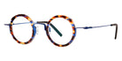 Theo® Carrot TH CARROT 015 42 - Ecail Blue Lined+Shelby Blue Eyeglasses