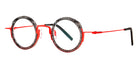 Theo® Carrot TH CARROT 028 42 - Noisy Black+Fluo Red Eyeglasses