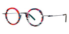 Theo® Carrot TH CARROT 038 42 - Blue/Red Ecail+Dark Night Eyeglasses