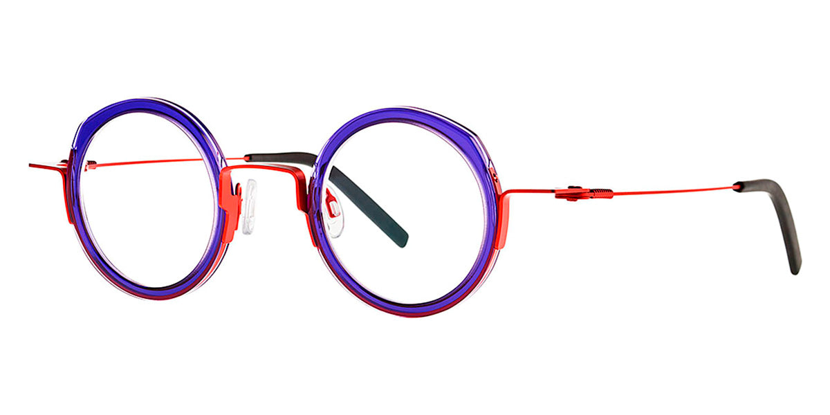 Theo® Carrot TH CARROT 049 42 - Transparent Orchid+Hot Red Shine Eyeglasses