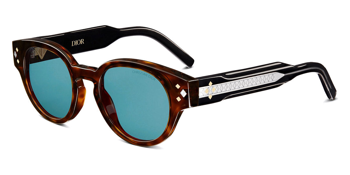 Dior® CD Diamond R2I CDDMR2IXR 25B0 - Brown Tortoiseshell-Effect Sunglasses