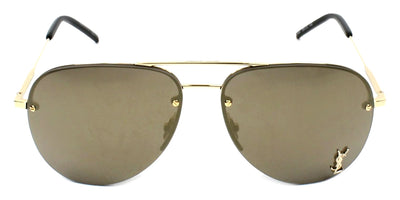 Saint Laurent® CLASSIC 11 M - Gold / Bronze Mirrored Sunglasses