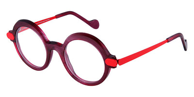 NaoNed® Clouet NAO Clouet 75VI 46 - Transparent Rosy Violet / Red Paris Eyeglasses