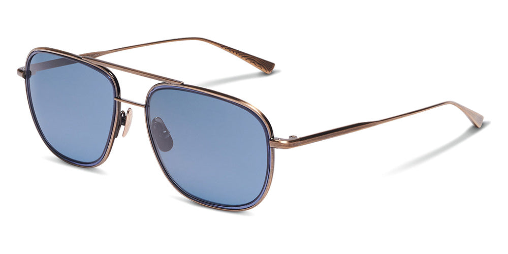 SALT.® COLORADO 55 SAL COLORADO 55 002 55 - Antique Gold/Indigo Blue/Polarized Glass Denim Lens Sunglasses