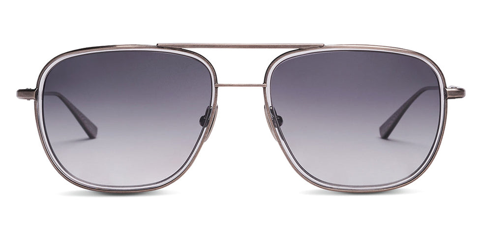 SALT.® COLORADO 55 SAL COLORADO 55 005 55 - Antique Silver/Smoke Grey/Polarized CR39 Grey Gradient Lens Sunglasses