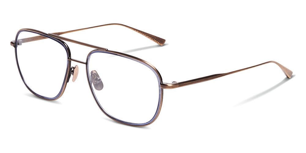 SALT.® COLORADO 55 RX SAL COLORADO 55 RX 005 55 - Antique Gold/Indigo Blue Eyeglasses