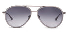 SALT.® COLUMBIA 56 SAL COLUMBIA 56 003 56 - Antique Silver/Smoke Grey/Polarized CR39 Grey Gradient Lens Sunglasses