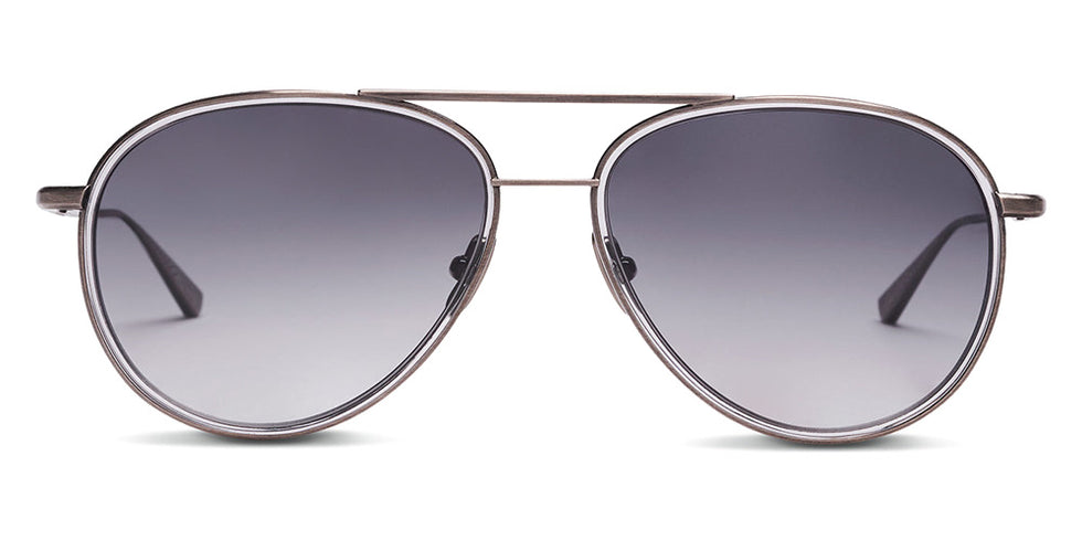 SALT.® COLUMBIA 56 SAL COLUMBIA 56 003 56 - Antique Silver/Smoke Grey/Polarized CR39 Grey Gradient Lens Sunglasses