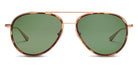 SALT.® COLUMBIA 56 SAL COLUMBIA 56 004 56 - Brushed Gold/Antique Leaves/Polarized Glass Forest Lens Sunglasses