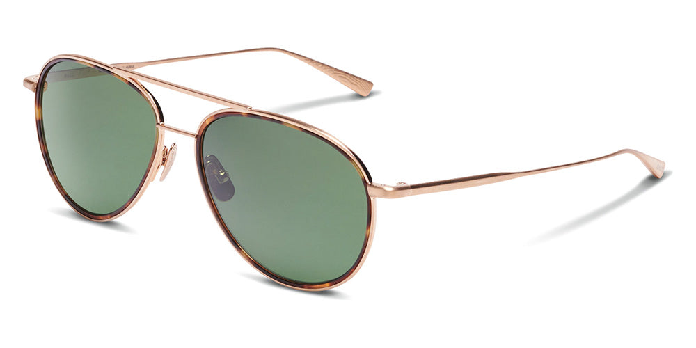 SALT.® COLUMBIA 56 SAL COLUMBIA 56 004 56 - Brushed Gold/Antique Leaves/Polarized Glass Forest Lens Sunglasses