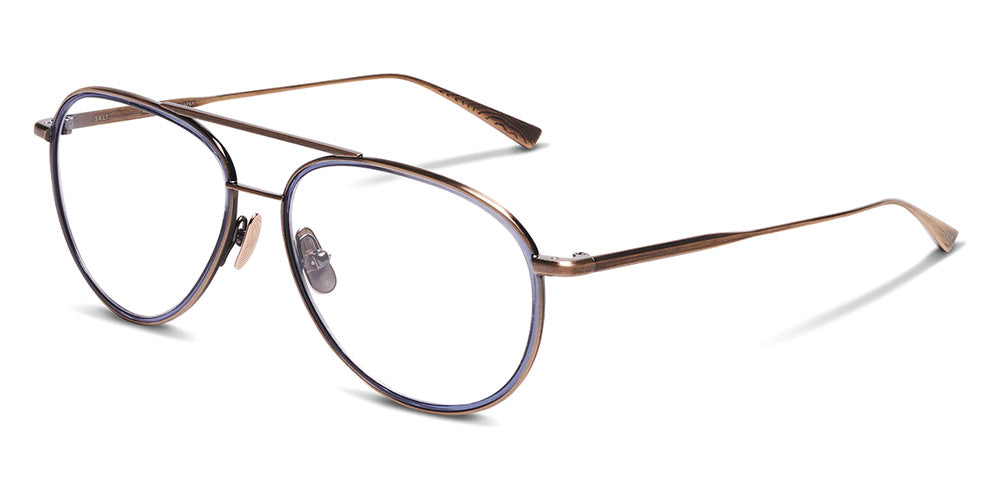 SALT.® COLUMBIA 56 RX SAL COLUMBIA 56 RX 005 56 - Antique Gold/Indigo Blue Eyeglasses