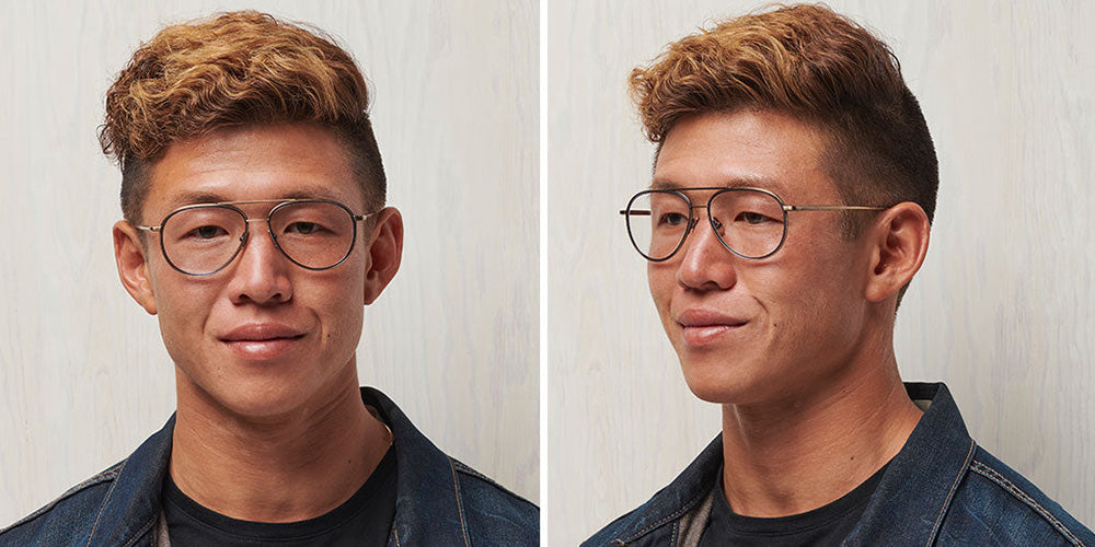 SALT.® COLUMBIA 56 RX SAL COLUMBIA 56 RX 005 56 - Antique Gold/Indigo Blue Eyeglasses
