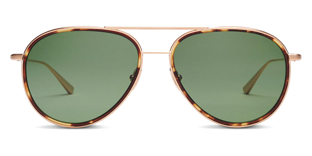 SALT.® COLUMBIA 59 SAL COLUMBIA 59 004 59 - Brushed Gold/Antique Leaves/Polarized Glass Forest Lens Sunglasses