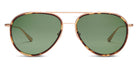 SALT.® COLUMBIA 59 SAL COLUMBIA 59 004 59 - Brushed Gold/Antique Leaves/Polarized Glass Forest Lens Sunglasses