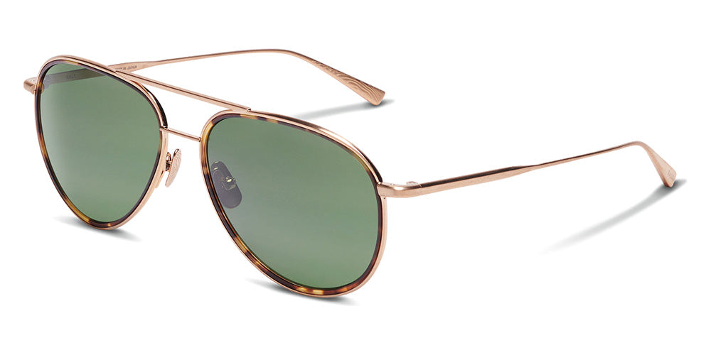SALT.® COLUMBIA 59 SAL COLUMBIA 59 004 59 - Brushed Gold/Antique Leaves/Polarized Glass Forest Lens Sunglasses