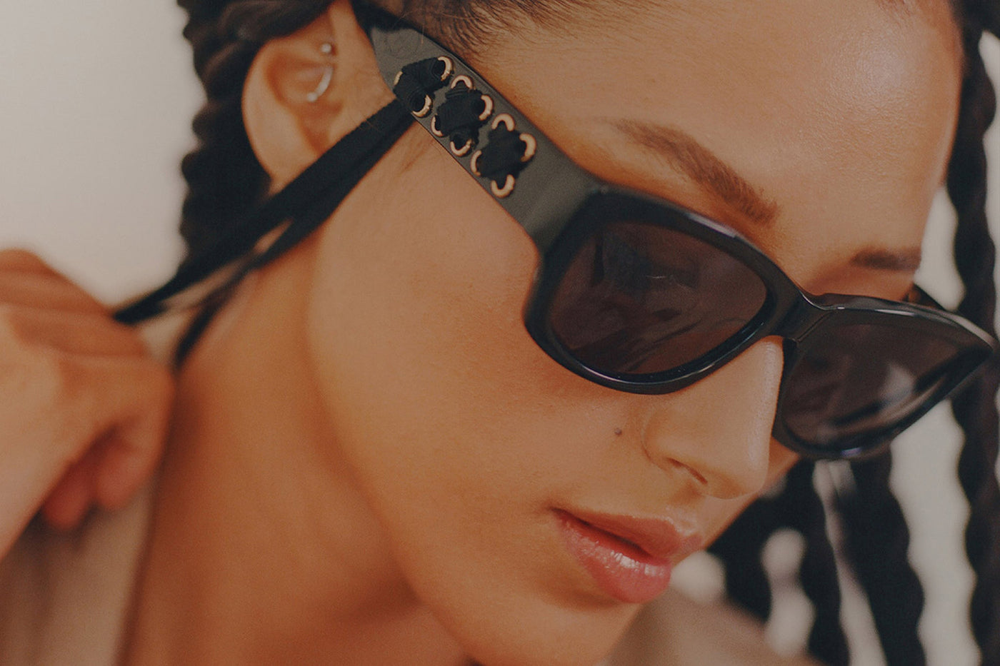 Barton Perreira® Cora - Its a Vibe Sunglasses on Person