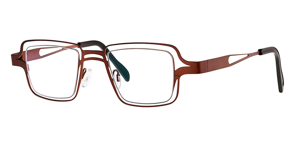 Theo® Dakhla TH DAKHLA 098 43 - Burnt Shadow Matte Eyeglasses