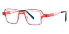 Theo® Dakhla TH DAKHLA 292 43 - Red/Purple Eyeglasses