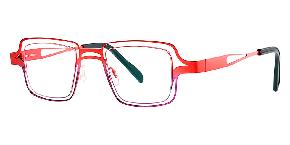 Theo® Dakhla TH DAKHLA 292 43 - Red/Purple Eyeglasses